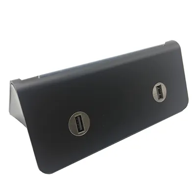 Porte-affiche de table avec chargeur téléphone - Porte-visuels de comptoir-2
