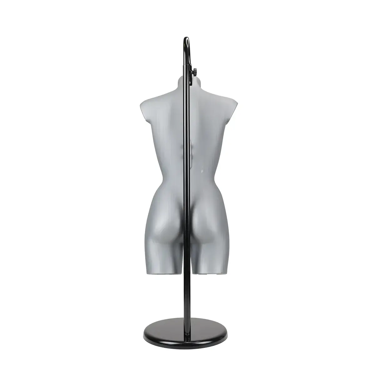 Buste femme plastique H 82 cm - Torse femme plastique - Gris - Bustes mannequins femmes-9