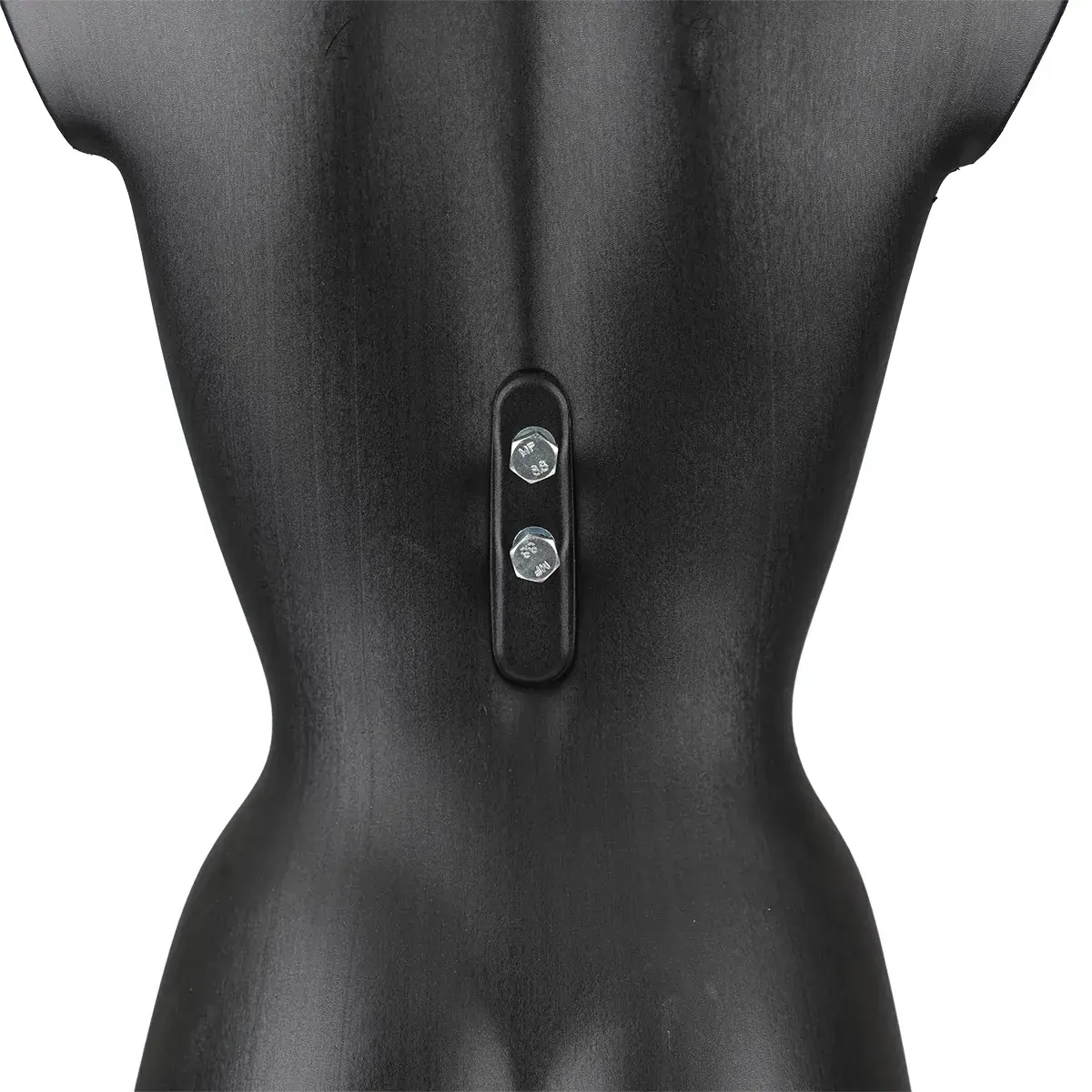 Buste femme plastique H 82 cm - Torse femme plastique - Noir - Bustes mannequins femmes-4
