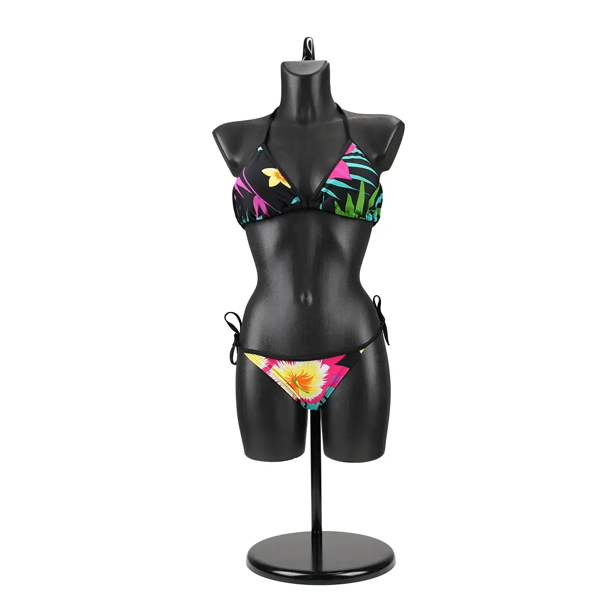 Buste femme plastique H 82 cm - Torse femme plastique - Noir - Bustes mannequins femmes-7