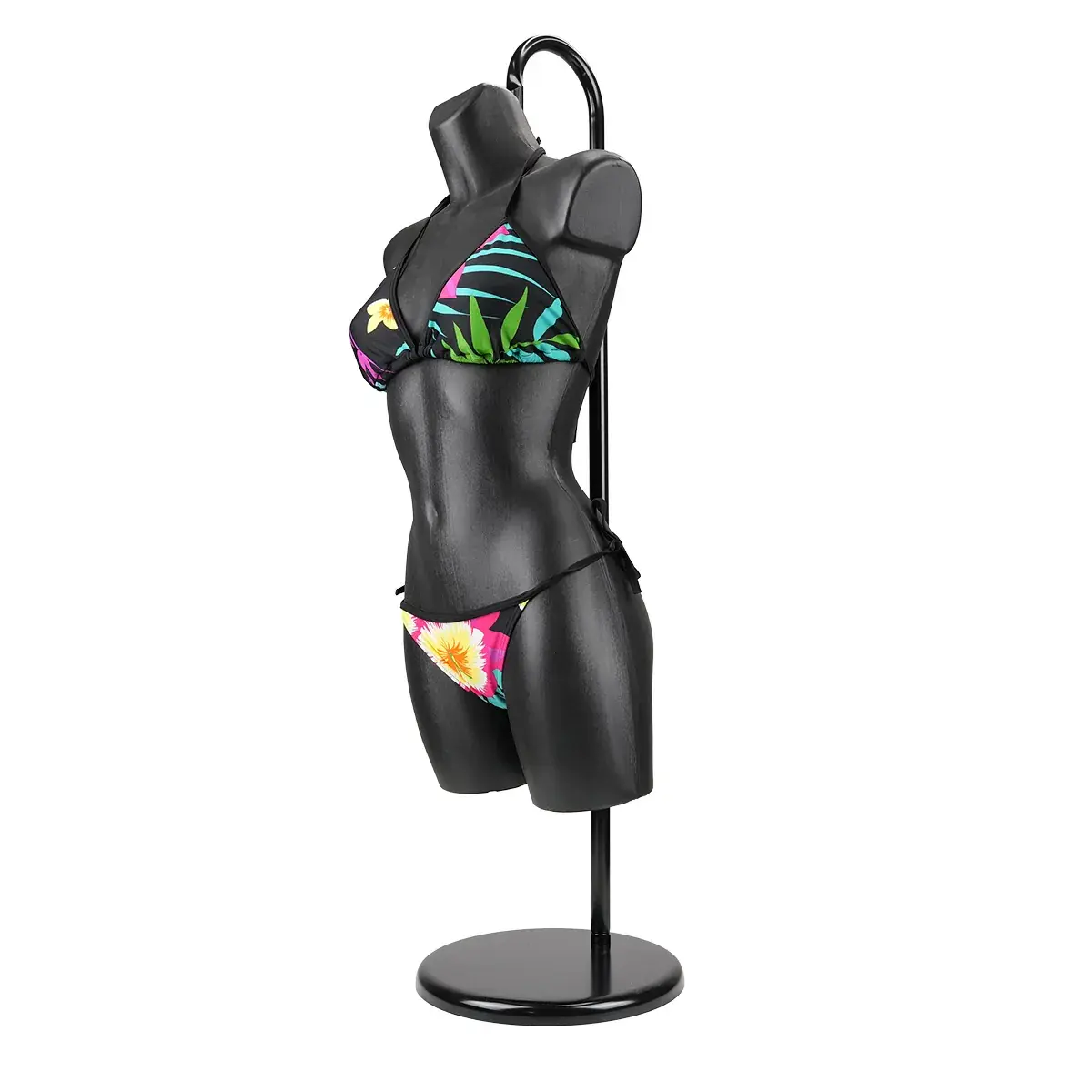 Buste femme plastique H 82 cm - Torse femme plastique - Noir - Bustes mannequins femmes-8