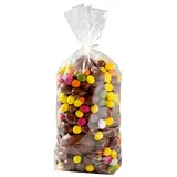 Sachet transparent fond carton 17 x 32 cm polypro 35µ - Sachet confiserie - Sachet bonbons - Lot de 100 - Sachets bonbon, Sachets confiserie