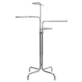 Portant 4 bras droits - hauteur réglable 110/180 cm