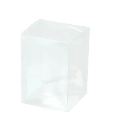 Ballotin transparent 10 x 10 x 14 cm PVC - Boîte à bonbons transparente - Lot de 10 - Ballotins chocolats vides