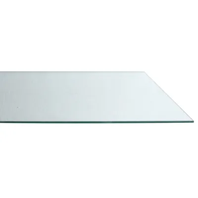 Tablette transparente verre trempé pour rayonnage magasin 100 x 50 cm, ép. 8 mm - Verre clair - Lot de 2 - Tablettes Verre