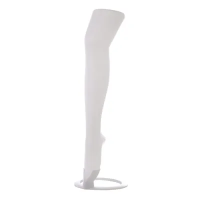 Jambe femme sur socle plastique H 70 cm - Jambe mannequin lingerie - Blanc - Jambes et pieds