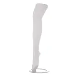 Jambe femme sur socle plastique H 70 cm - Jambe mannequin lingerie - Blanc - Jambes et pieds