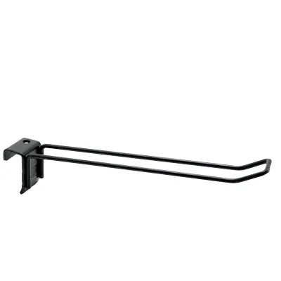 Broche double pour barre de charge 20 cm - Tige double - Métal - Noir - Lot de 10 - Broches pour barre de charge