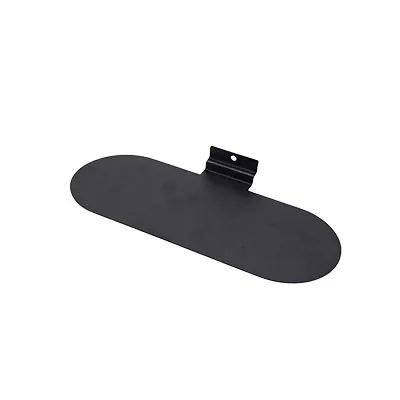 Tablette chaussure en tôle pour panneau rainuré 25 x 10 cm – Présentoir chaussure mural - Noir - Tablettes pour panneaux rainurés