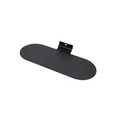 Tablette chaussure en tôle pour panneau rainuré 25 x 10 cm – Présentoir chaussure mural - Noir - Tablettes pour panneaux rainurés