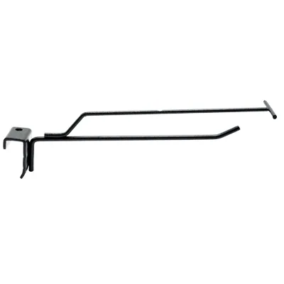 Broche simple pour barre de charge avec tige porte-étiquette 30 cm - Tige simple - Métal - Noir - Lot de 10 - Broches pour barre de charge