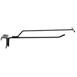 Broche simple pour barre de charge avec tige porte-étiquette 30 cm - Tige simple - Métal - Noir - Lot de 10