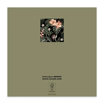 Bon cadeau tropical fleurs exotiques 12x12cm avec enveloppe – paquet de 12 - Bons cadeaux-3
