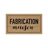 Étiquettes cadeaux adhésives rectangulaires Fabrication maison brun/noir 45 x 25 mm – Paquet de 500 - Étiquettes cadeaux adhésives