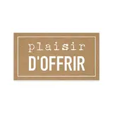 Étiquettes cadeaux adhésives rectangulaires Plaisir d’offrir brun/blanc 45 x 25 mm – Paquet de 500 - Étiquettes cadeaux adhésives