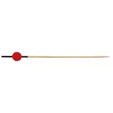 Pique bambou rouge et noir 12 cm - Pique apéritif - Pic bambou - Lot de 200 - Touillettes bois, Piques à brochettes et Pailles carton