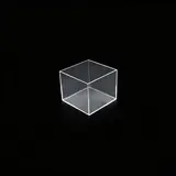 Cube de présentation transparent PMMA 12 x 12 x 10 cm - Cube plexi - Cube acrylique - Supports Plexi