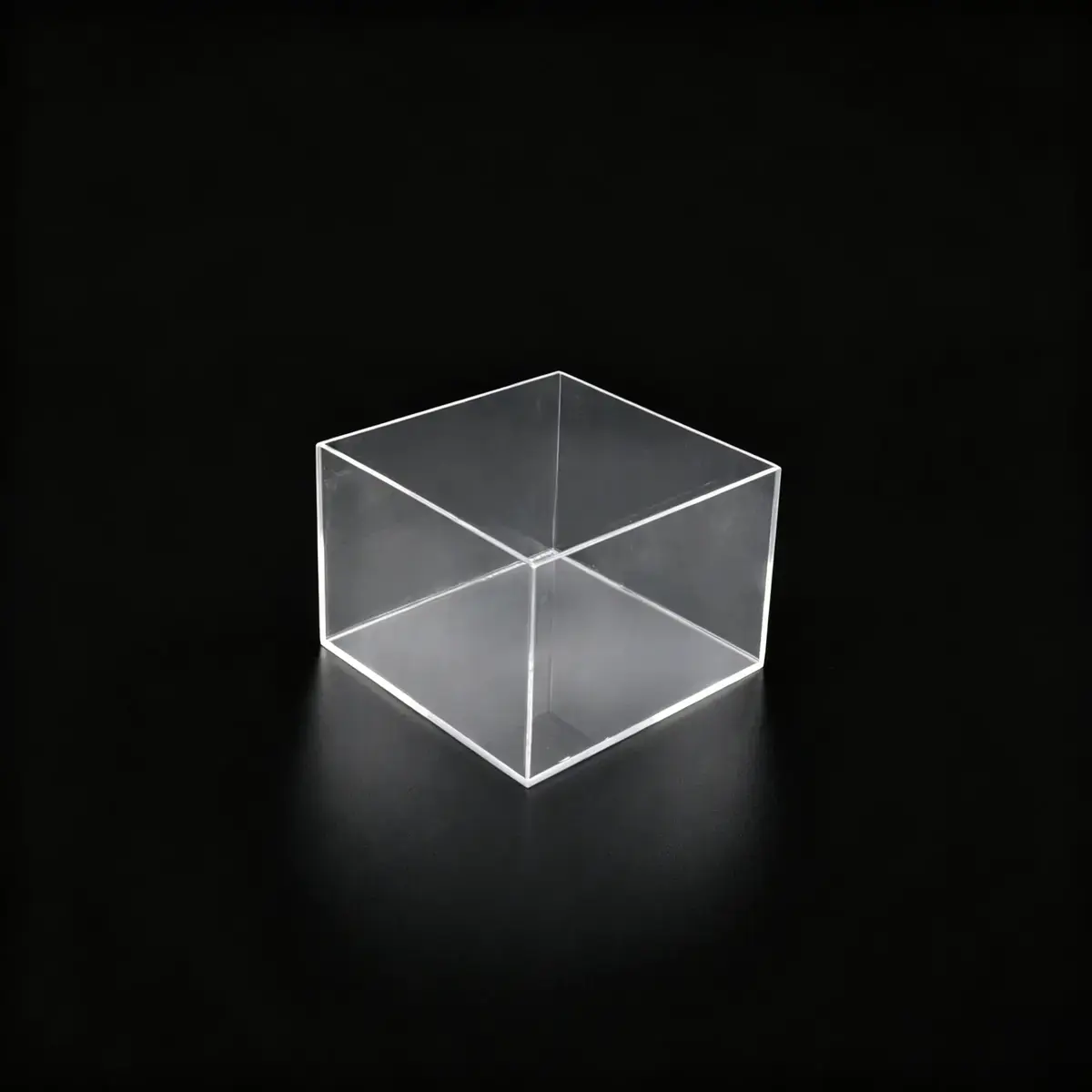 Cube de présentation transparent PMMA 15 x 15 x 10 cm - Cube plexi - Cube acrylique - Supports Plexi