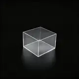 Cube de présentation transparent PMMA 15 x 15 x 10 cm - Cube plexi - Cube acrylique - Supports Plexi
