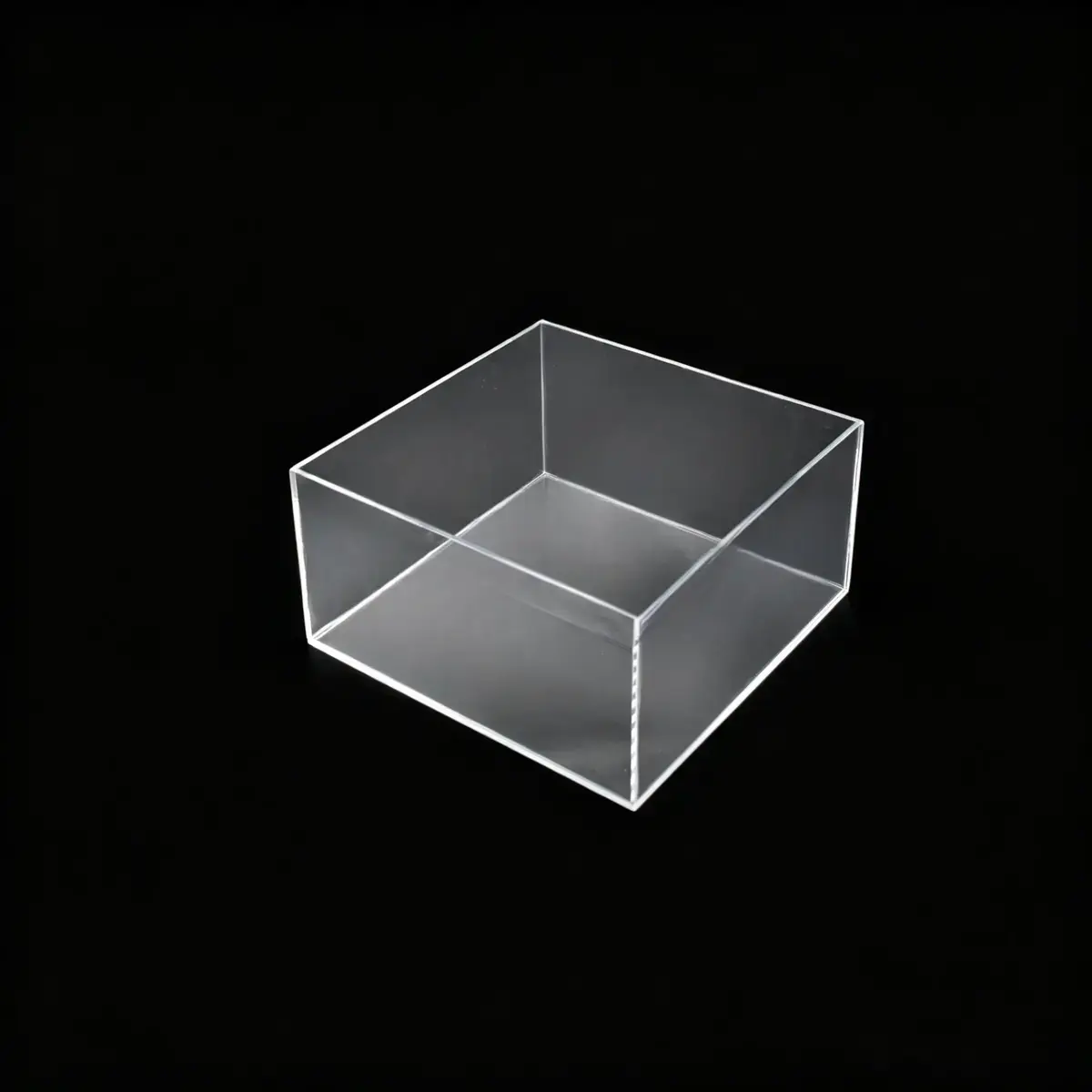 Bloc de présentation transparent PMMA 20 x 20 x 10 cm - Bloc plexi - Bloc acrylique - Supports Plexi
