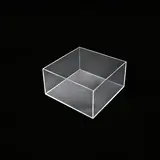 Bloc de présentation transparent PMMA 20 x 20 x 10 cm - Bloc plexi - Bloc acrylique - Supports Plexi