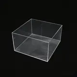Bac de présentation transparent PMMA 30 x 30 x 15 cm - Bac plexi - Bac acrylique - Supports Plexi