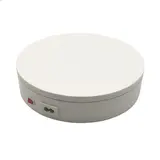 Plateau rotatif électrique blanc Ø 20 cm – Plateau tournant 20 kg - Présentoirs divers