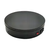 Plateau rotatif électrique noir Ø 20 cm – Plateau tournant 20 kg - Présentoirs divers