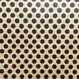 Papier cadeau à pois - Papiers cadeaux kraft à motifs