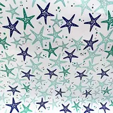 Papier cadeau Étoiles de mer - Papier cadeaux couchés à motifs