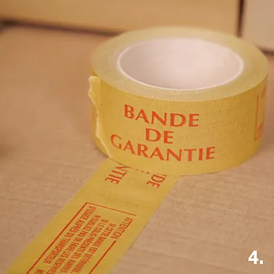 Adhésifs kraft BANDE DE GARANTIE - H 5 cm x L 50 m - Marquage d'expédition-3
