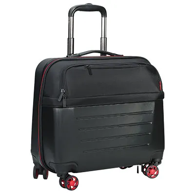 Trolley valise porte-documents à roulettes - coque noir / rouge - Porte-blocs, Sacoches, Trolleys-4
