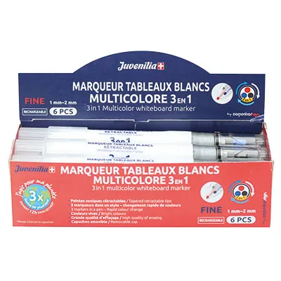 Marqueurs effaçables pour tableau blanc - 3 couleurs  - Marqueurs-2