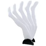 Présentoir 5 jambes femme sur base H 94,5 cm - Jambes mannequin lingerie - Blanc - Jambes et pieds