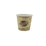Gobelet expresso 10 cl / 4oz ø 6,7 cm - Gobelet carton - Gobelet café - Brun / Noir - Lot de 50 - Gobelets carton, Gobelets café