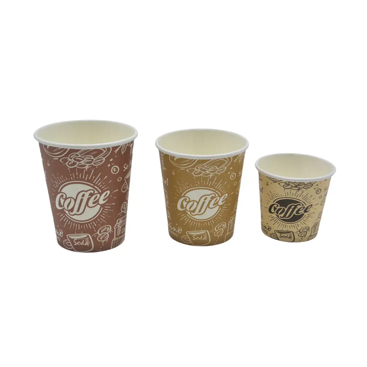 Gobelet expresso 10 cl / 4 oz ø 6,7 cm – Gobelet carton café brun et noir – Lot de 50 - Gobelets carton, Gobelets café-3