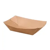Barquette carton kraft ingraissable 360 ml - Barquette bateau - Brun - Lot de 250 - Emballage snacking