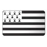 Étiquette adhésive drapeau breton 32 x 19 mm - Autocollant drapeau breton - Boîte de 500