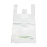 Sac bretelle plastique réutilisable transparent PEBD 10L 50μ 26 x 12 x 45 cm - Liasse de 500 - Sacs plastique bretelles