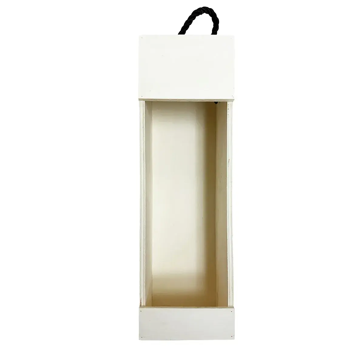 Coffret bouteille bois ouvert en façade 10,8 x 37,5 cm - 1 bouteille - Lot de 5 - Coffrets pour bouteilles de vin, Boîtes pour bouteilles de vin