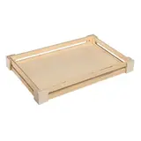 Cagette bois naturel 34 x 22 x 3,8 cm - Caisse de présentation en bois - Lot de 10 - Barquettes bois, Cagettes bois, Paniers bois