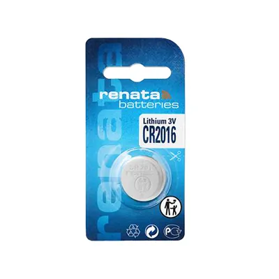 Pile bouton lithium CR2016 3V 90mAh 20 mm - Renata - Piles-2