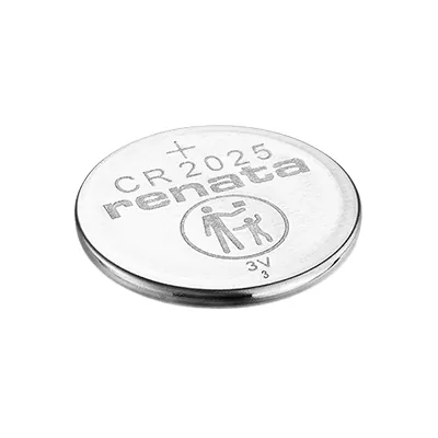 Pile bouton lithium CR2025 3V 160mAh 20 mm - Renata - Piles