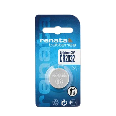 Pile bouton CR 2032 Renata 3V 260mAh lithium 20mm - Piles-2
