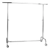 Portant vêtement professionnel droit, charge max 120kg, avec roulettes, 140x110/190 cm