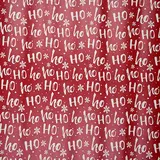 Papier cadeau rouge Ho Ho Ho flocons blancs 70 cm x 50 m 80 g/m² – Le rouleau - Papier cadeaux couchés à motifs