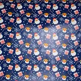 Papier cadeau Noël bleu marine motifs rouges et blancs 70 cm x 50 m 80 g/m² – Le rouleau - Papiers cadeaux Noël