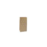 Sac SOS kraft brun à étoiles blanches 9+6x18cm 70g/m² – Paquet de 250 - Pochettes SOS kraft