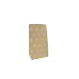 Sac SOS kraft brun à étoiles blanches 13+8x24cm 70g/m² – Paquet de 250