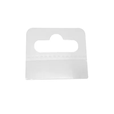 Crochet de suspension auto-adhésif PVC transparent 42 x 35 mm, paquet de 100 - Sacs rabats adhésifs